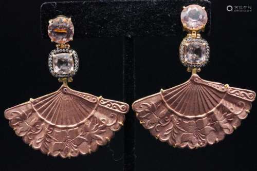 Silvia Furmanovich Morganite, Diamond & 18K Earrings