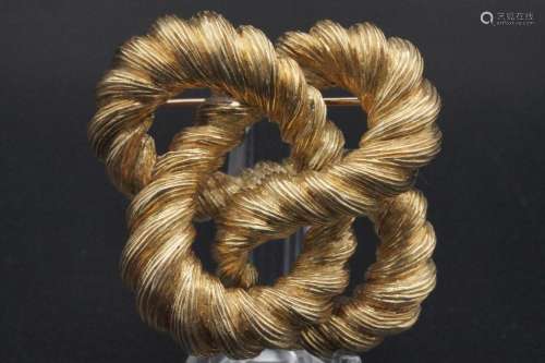 Tiffany & Co. 18K Yellow Gold Twisted Knot Brooch