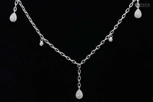 1.00ctw Diamond and 18K White Gold 18" Necklace