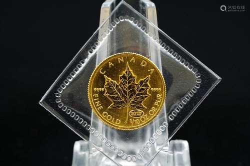 1999 $5 1/10 Oz. Canadian Gold Maple Leaf Coin