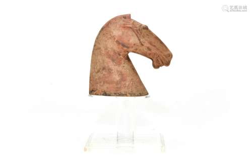 A Pottery Horse Head