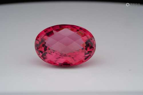 17.17ct GIA Certified Oval Cut Pink Tourmaline