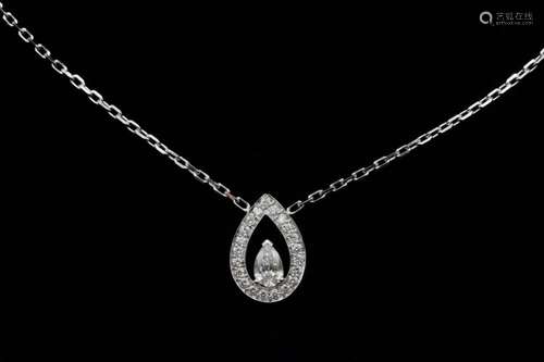 Fred Paris 0.40ctw VVS2-VS1/F-G Diamond 18K Necklace