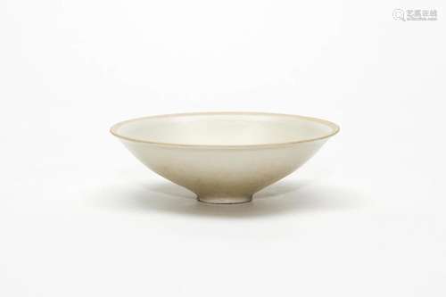 A Ding Ware Lined Tea Bowl