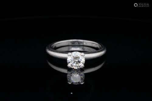 Jabel 0.65ct Diamond Solitaire and Platinum Ring