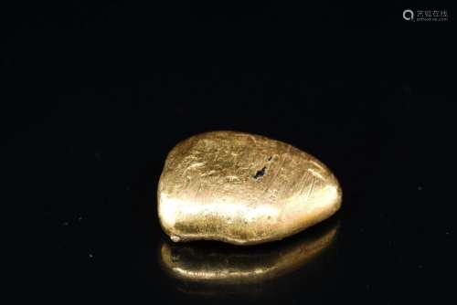 8.4 Gram Solid 22K (91%) Yellow Gold Nugget