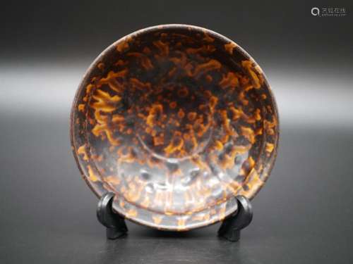 Song Dynasty Tortoise Shell Glazed Cizhou Ware Bowl