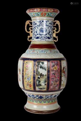 Imperial Qing Dynasty Study Vase From Jingdezhen Kiln