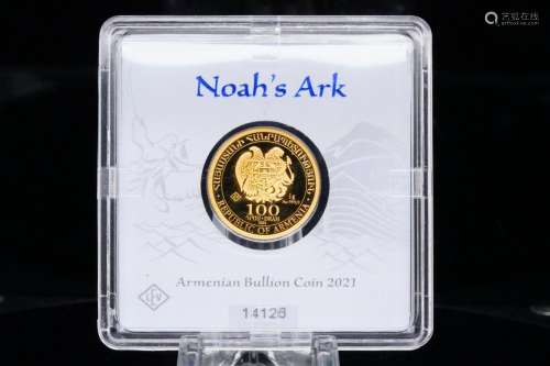 2021 Armenia 1 Gram 999.9 Fine Gold "Noah's Ark&quo...