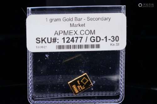 APMEX 1 Gram 999.9 Fine Gold Bar