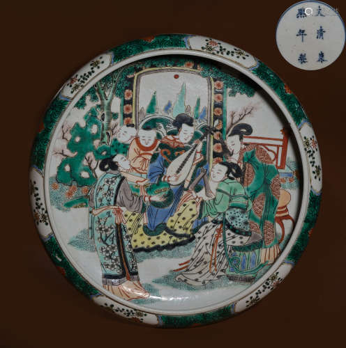 Colorful figure porcelain from the Qing Dynasty