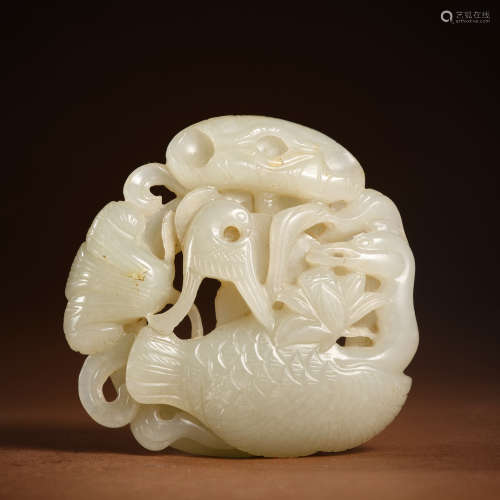 Yuan Dynasty Hetian jade bird pendant