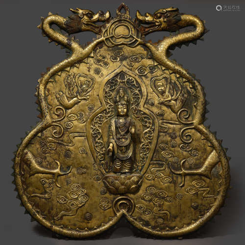 Ancient gilt bronze hanging