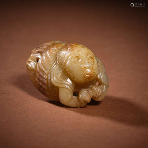 Song Dynasty Hetian jade god beast