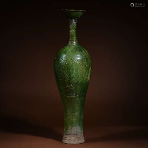 Song Dynasty green glaze phoenix first vase