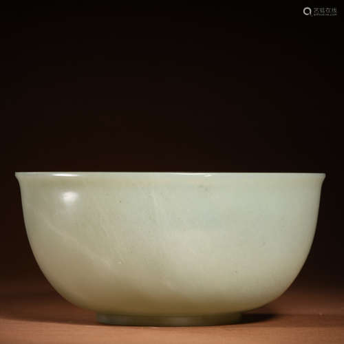 Qing Dynasty hetian jade bowl