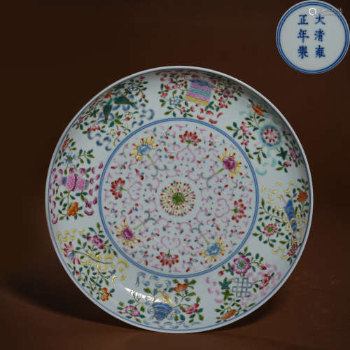 Colorful blue and white porcelain from the Qing Dynasty
