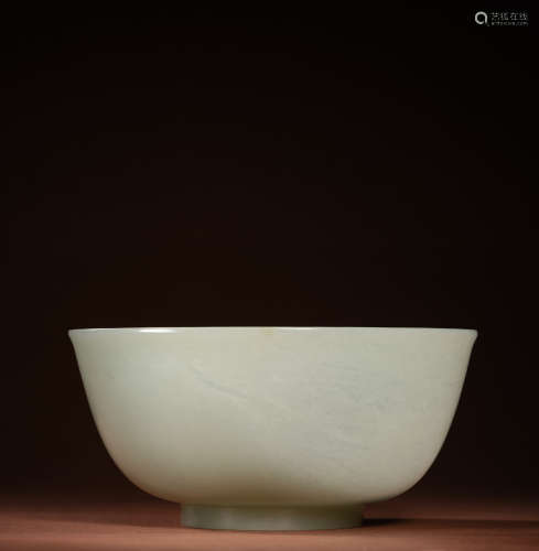 Hetian jade bowl from the Qing Dynasty