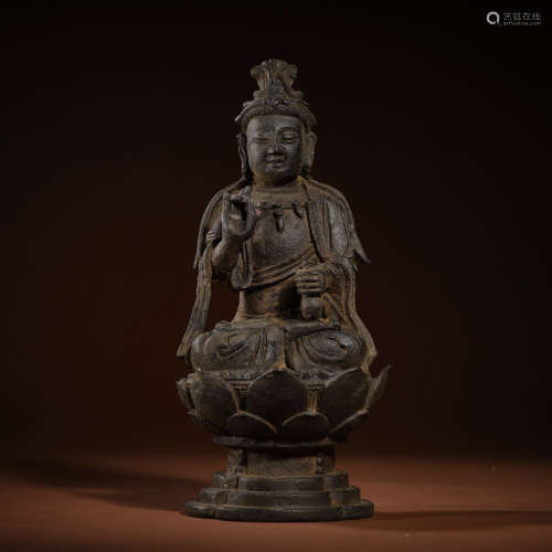 Bronze Buddha statue of liao Dynasty