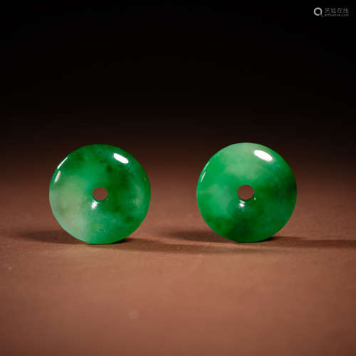 Qing Dynasty jade ping 'an buckle