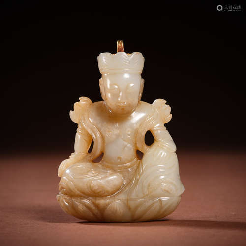 Jade portrait of Hetian in qing Dynasty