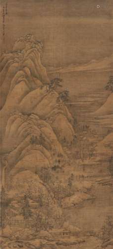 王翚（1632～1717） 1686年作 溪山雪霁图 镜片 设色绢本