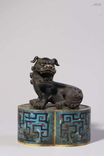 Cloisonne Enamel Beast Ornament