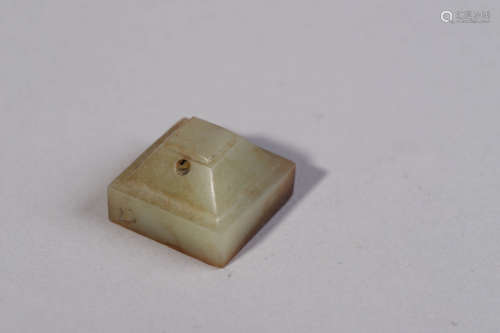 Carved Hetian Jade Seal