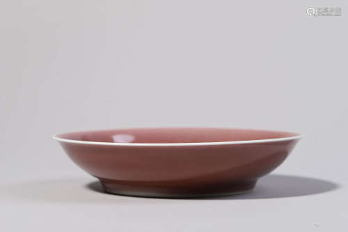 Red Glaze Plate