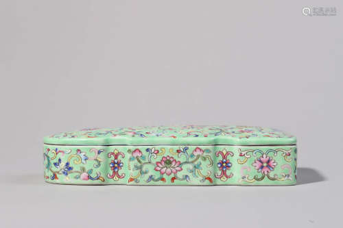 Famille Rose Floral Box and Cover