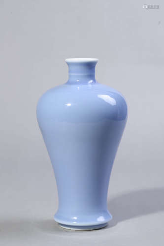 Sky-Blue Glaze Meiping Vase