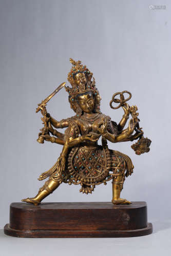 Gilt Bronze Figure of Chakrasamvara