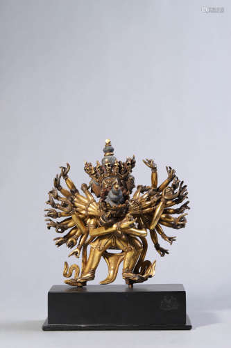 Gilt Bronze Figure of Paramadibuddha