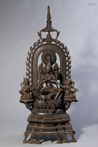Bronze Figure of Manjushri