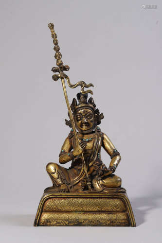 Gilt Bronze Figure of Jambhala