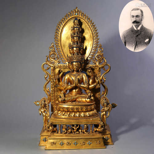 Gilt Bronze Figure Thousand-Handed Avalokitesvara