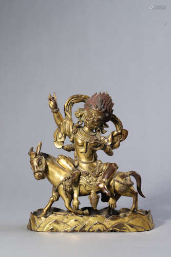 Gilt Bronze Figure of Palden Lhamo