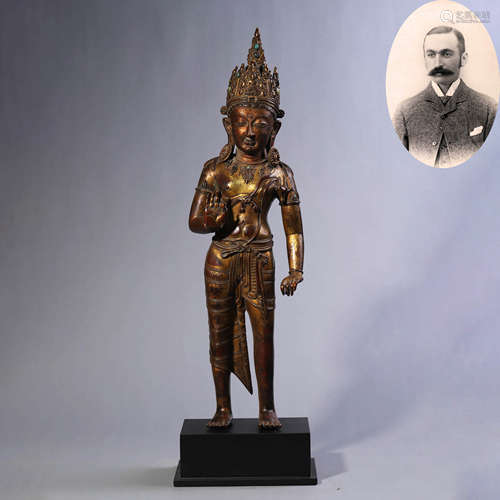 Gilt Bronze Figure of Maitreya