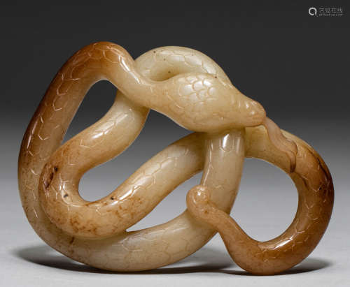 Hetian Jade snake in Song Dynasty of China