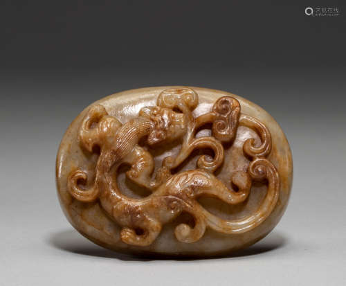 Hetian Jade tile of Song Dynasty of China