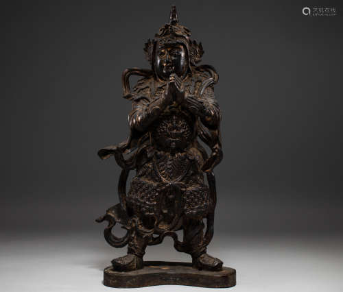 Chinese Ming Dynasty bronze wei tuo
