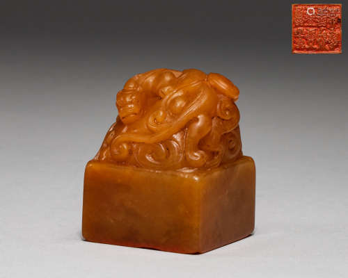 Chinese Qing Dynasty Tian Huangshi seal