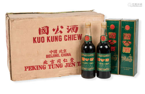 2001年产出口装北京同仁堂「国公酒」  24瓶（原箱）