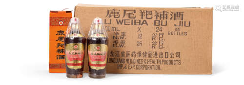 90年代产出口装雪山牌「鹿尾巴补酒」  24瓶（原箱）
