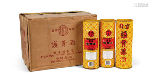 1998年产北京同仁堂出口美国「护骨酒」（大瓶装）  12瓶（原箱）