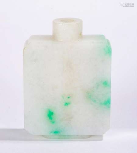 Chinese Jadeite Square Snuff Bottle