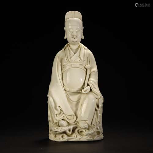 Emperor statue of Dehua kiln