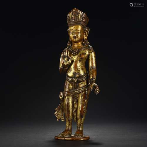 Ancient Bronze gilded Buddha statues