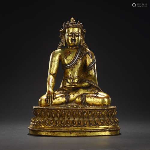 Ancient Bronze gilded Buddha statues