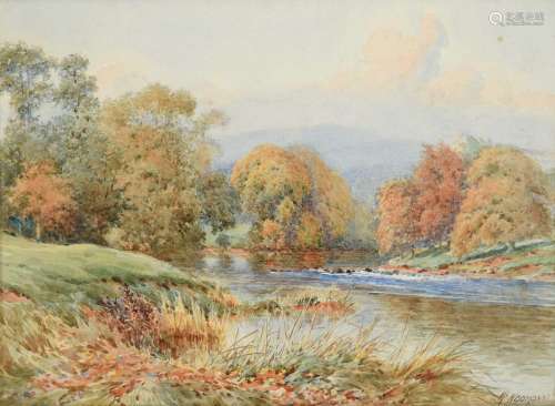 William Woodhouse (1857-1937) Near Bolton Abbey Signed, wate...